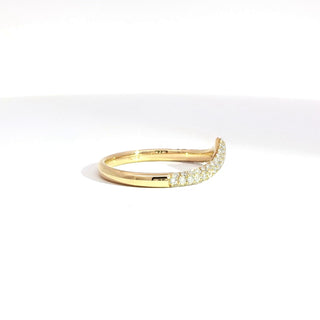 18K YELLOW GOLD DIAMOND RING