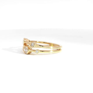 18K YELLOW GOLD DIAMOND RING