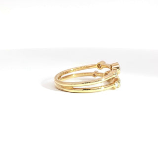 18K YELLOW GOLD DIAMOND RING
