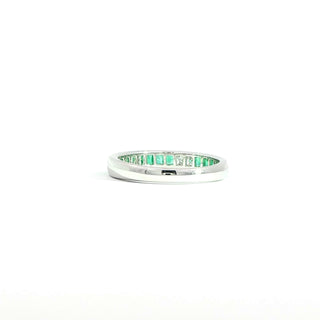 PLATINUM EMERALD DIAMOND RING