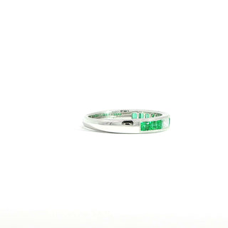 PLATINUM EMERALD DIAMOND RING