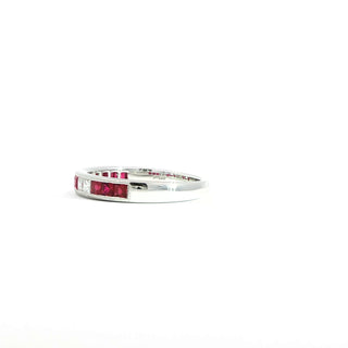 PLATINUM RUBY DIAMOND RING