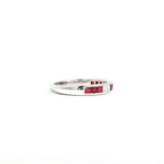 PLATINUM RUBY DIAMOND RING