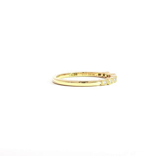 18K YELLOW GOLD DIAMOND RING