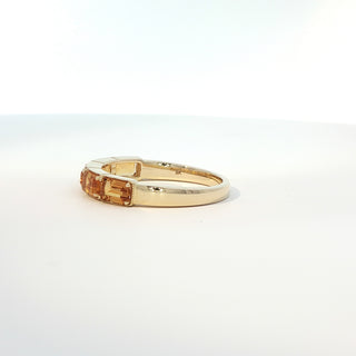 9KT YELLOW GOLD CITRINE RING