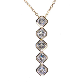18K YG DIAMOND PENDANT