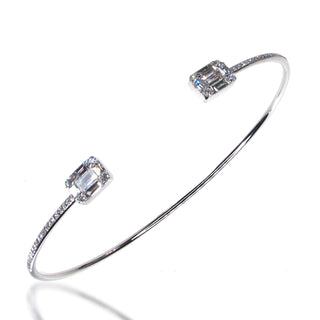 18 Kt White Gold Diamond Bangle
